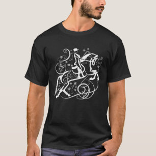 T-shirt Équitation de dressage à cheval