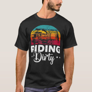 T-shirt équitation déchets sale camion camion collectionne