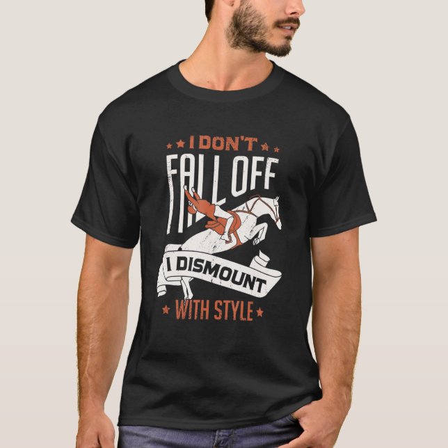 T-shirt Équitation Design Pour Un Équestre (Devant)
