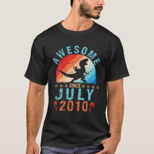 T-shirt équitation Dinosaur Mon Anniversaire 11 Ans Étonna