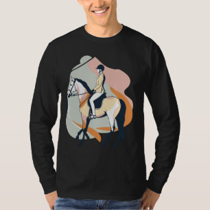 T-shirt Équitation Équestre Dressage Évasion Sport Cheval