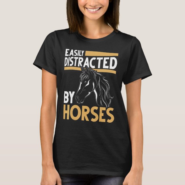 T-shirt Équitation Équitation Cheval cavalier Equestre Che (Devant)