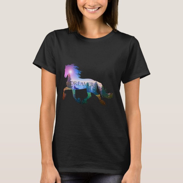T-shirt Équitation Équitation Cheval Lover (Devant)