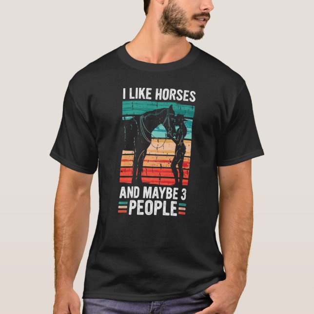 T-shirt Équitation Équitation Chevaux (Devant)