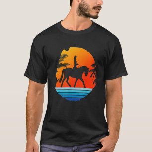 T-shirt Équitation équitation équestre Rétro équitation