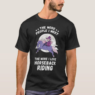 T-shirt Équitation Équitation Plus de gens Witchcraft Hors