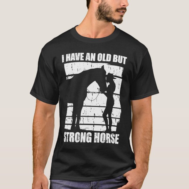 T-shirt Équitation forte Équitation  Endurance à cheval (Devant)