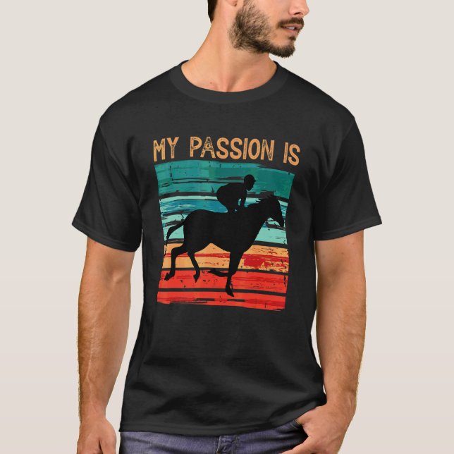 T-shirt Équitation Ma Passion C'est Les Chevaux (Devant)