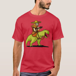 T-shirt équitation mexicaine TRex Dinosaur