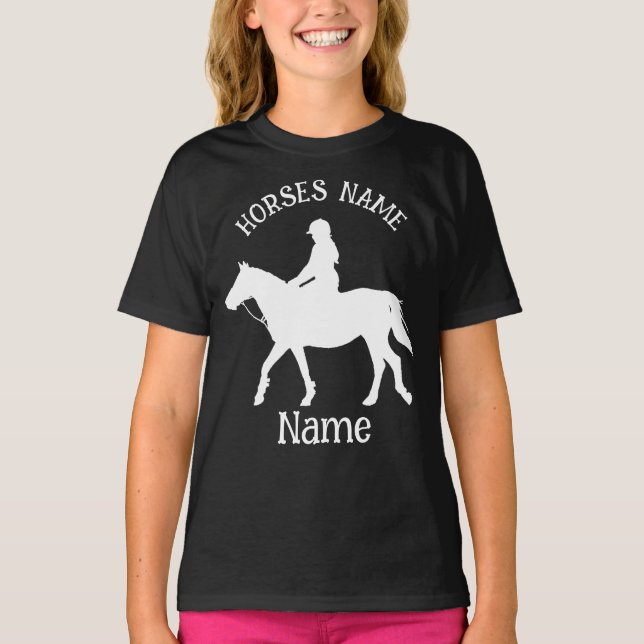 T-shirt Équitation Personnalisé (Devant)
