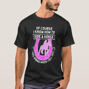 T-shirt Équitation pour cavalier  Comment monter un cheval