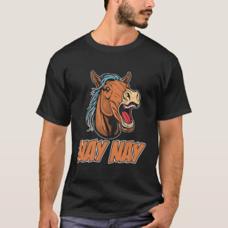 T-shirt Équitation Rider Horseback Nay Nay