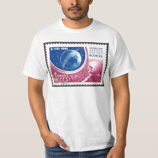 T-shirt ęr Commandant global équipé Titov Vostok 2 de vol (Devant)