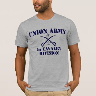 T-shirt ęr Division de cavalerie, chemise de guerre civile