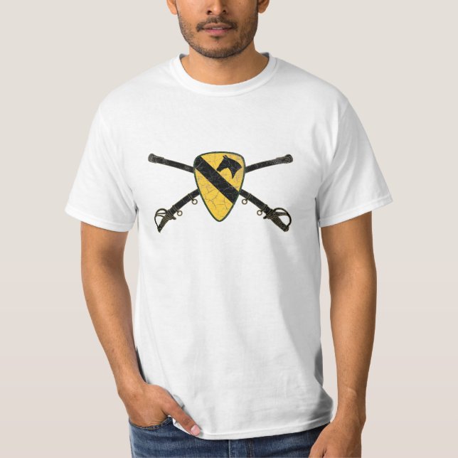 T-shirt ęr Division "première équipe" de cavalerie - (Devant)