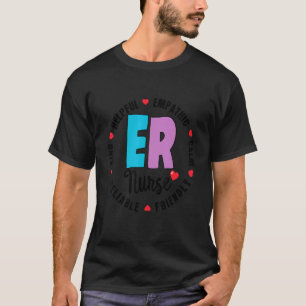 T-shirt Er Infirmière Salle D'Urgence Infirmière Escouade