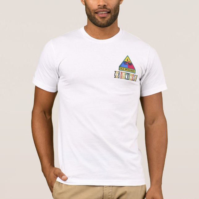 T-shirt ęr La SWA de Division blindée combattent la (Devant)