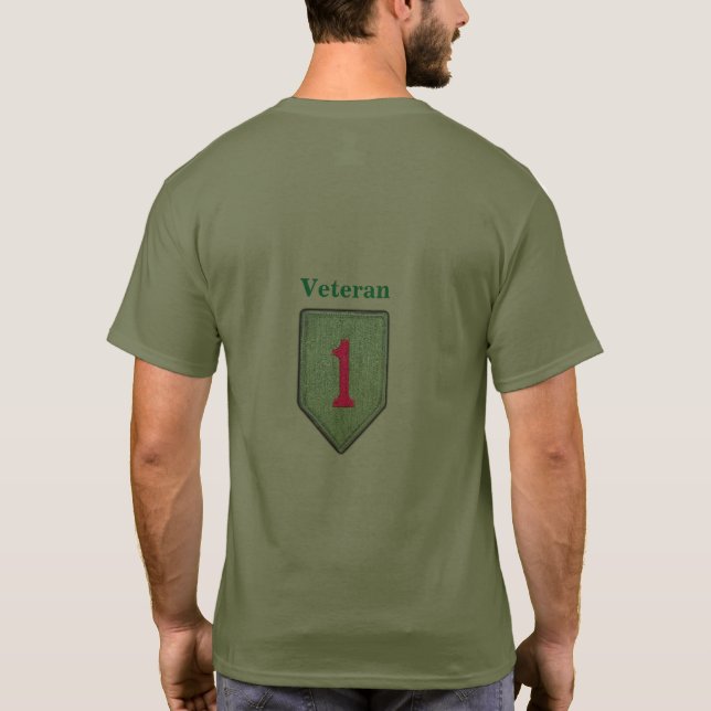 T-shirt ęr Rouge 1 Fort Riley d'identification (Dos)