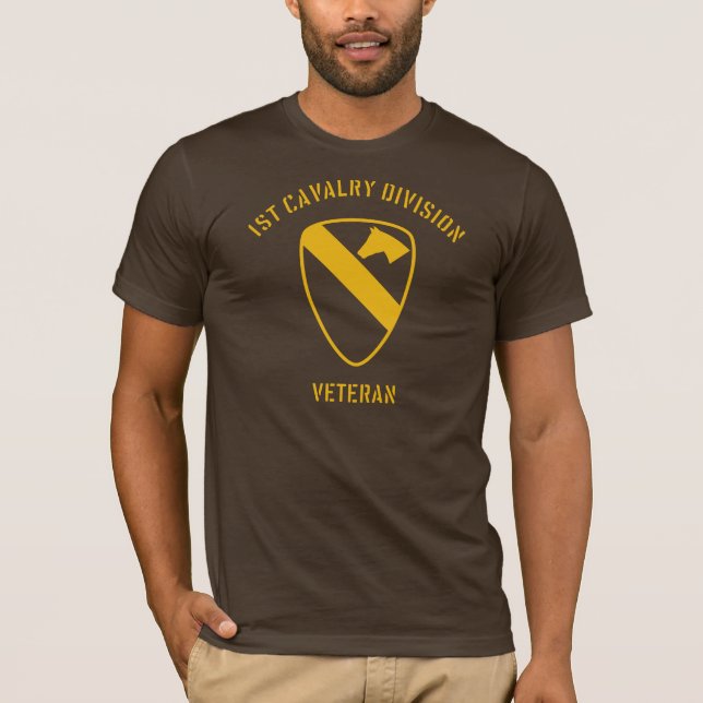 T-shirt ęr Vétéran de Division de cavalerie (Devant)