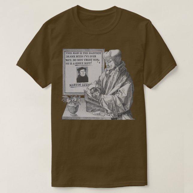 T-shirt Erasmus et Luther (Design devant)