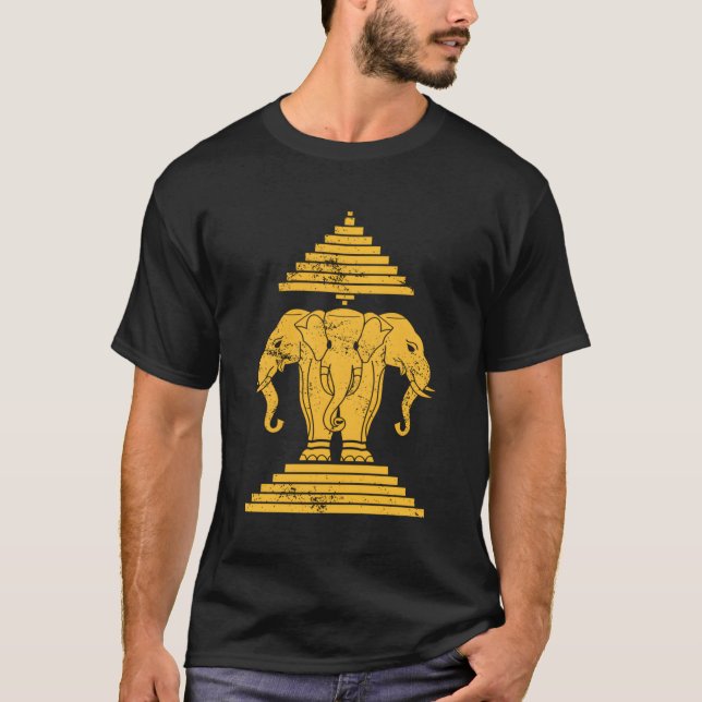 T-shirt Erawan Sabaidi Salutation 3 Headed Elephant Kingdo (Devant)