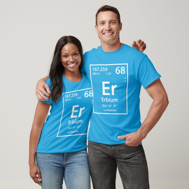T-shirt Erbium Element (blanc) (Unisexe)
