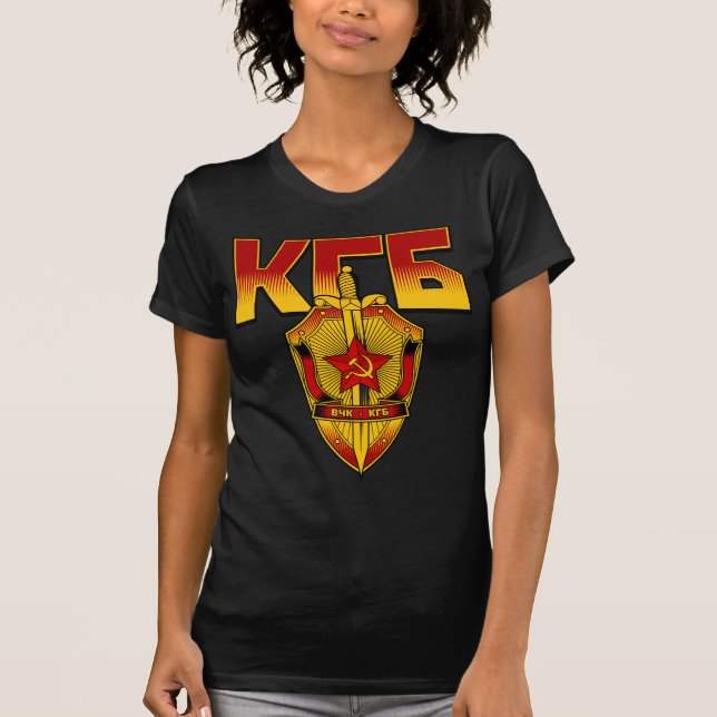 T-shirt Ère russe de Soviétique d'insigne de KGB (Devant)
