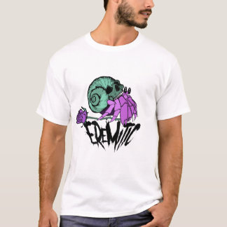 T-shirt érémitique de crabe et de crâne