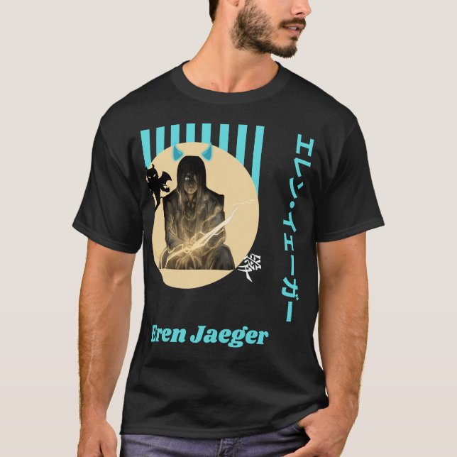 T-shirt Eren Jaeger anime  (Devant)