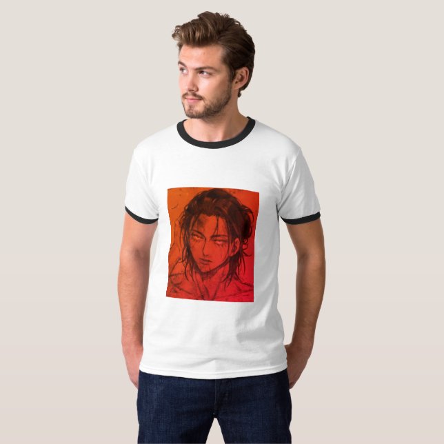 T-shirt Eren Jäger (Attaque contre Titan) (Devant entier)