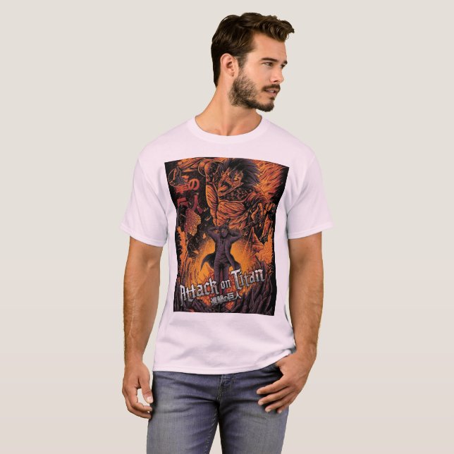 T-shirt "Eren, Titan fondateur, Breaking Free (Devant entier)