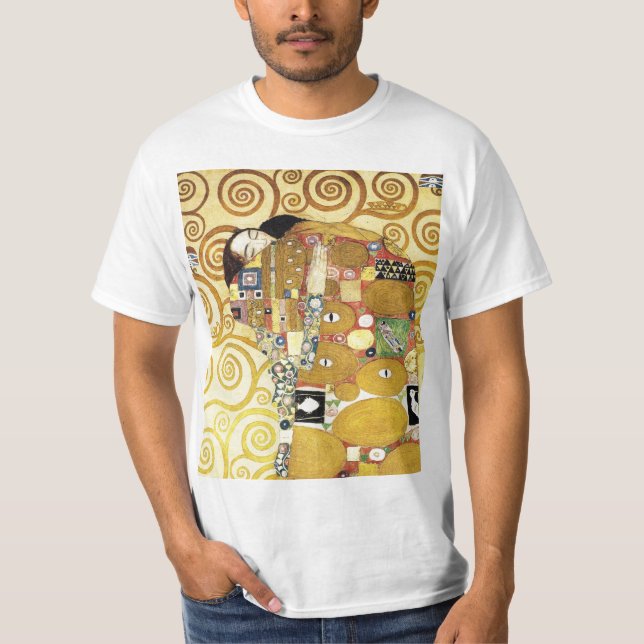 T-shirt Erfüllung par Gustav Klimt (Devant)