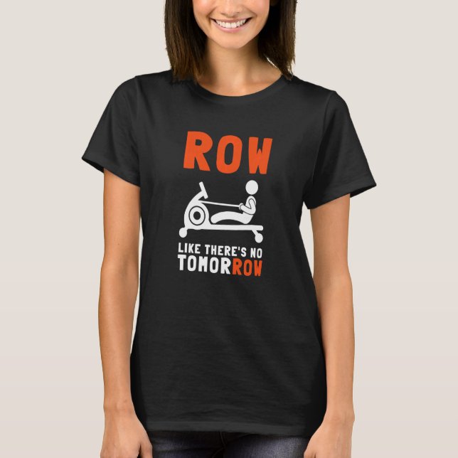 T-shirt Erg Ergometer Et L'Exercice D'Aviron Machine Raili (Devant)
