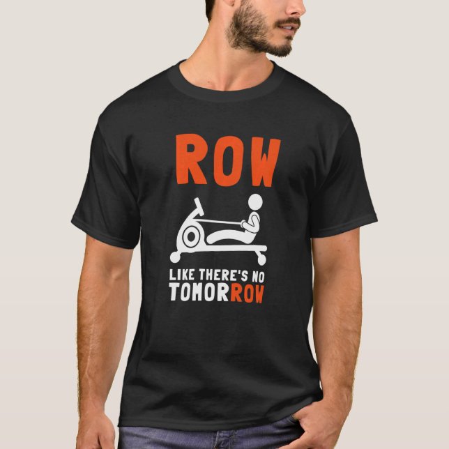 T-shirt Erg Ergometer Et L'Exercice D'Aviron Machine Raili (Devant)