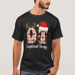 T-shirt Ergothérapie Noël rétro super OT Le