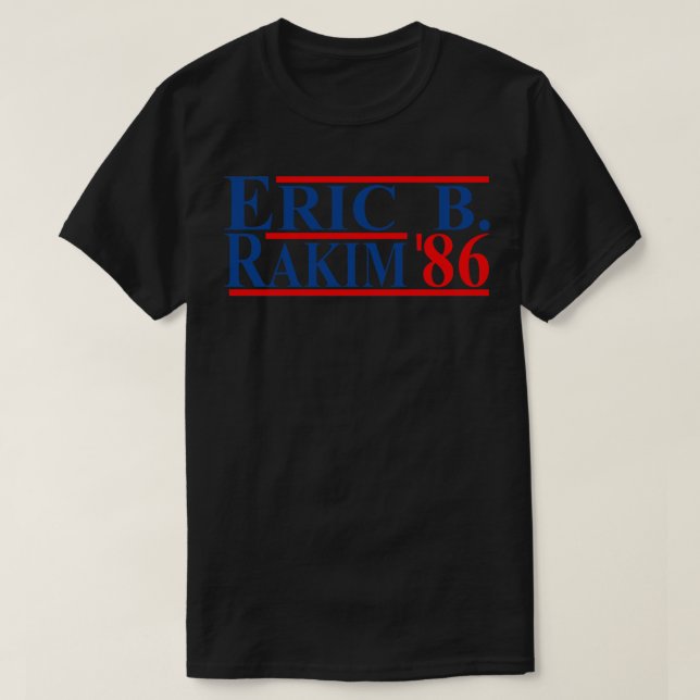 T-shirt Eric B Rakim Pour 86 Casquettes (Design devant)