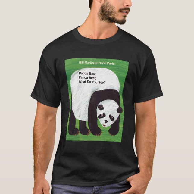 T-shirt Eric Carle Panda Bear Panda Bear W Do You See Livr (Devant)