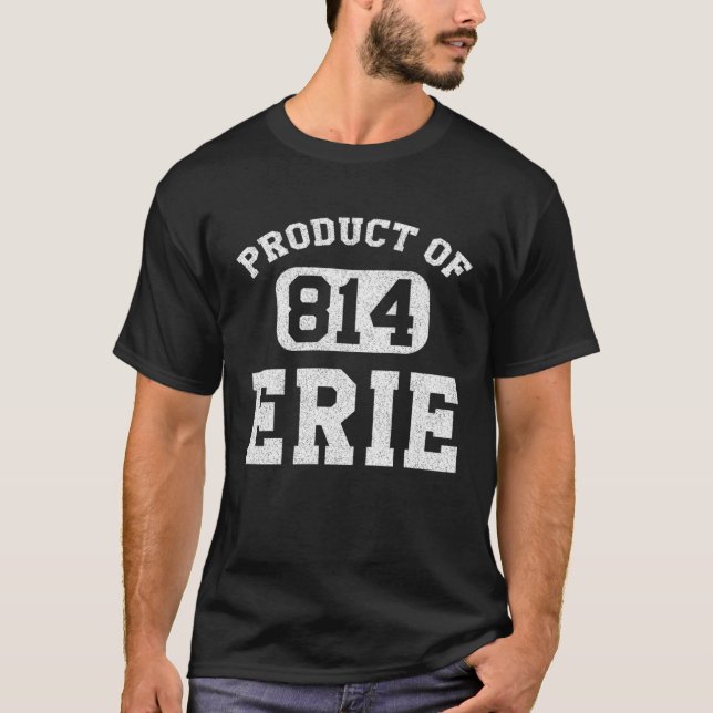 T-shirt Erie Pennsylvania Vintage Retro Area Code (Devant)