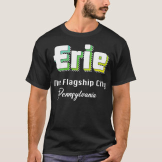 T-shirt Erie Pennsylvania Yellow Text