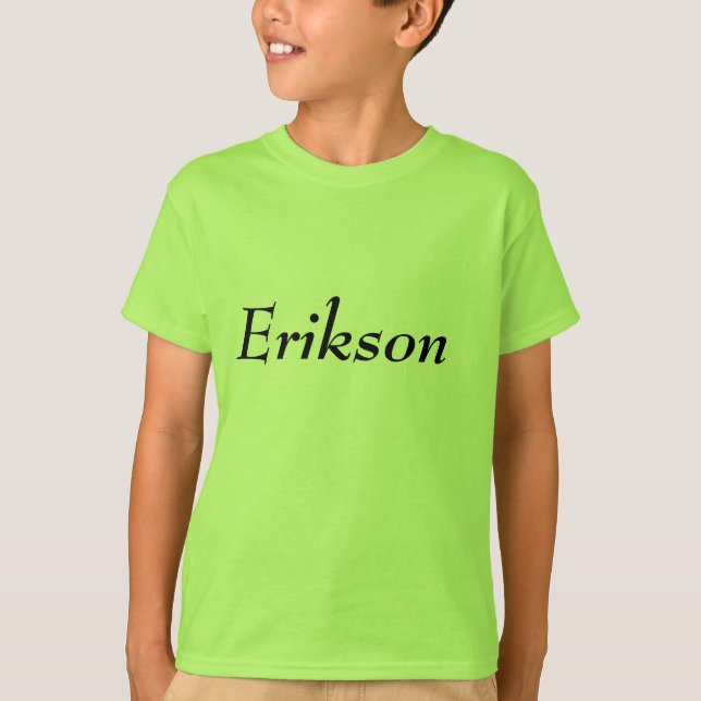 T-shirt Erikson, fier habitant à San Jose. (Devant)