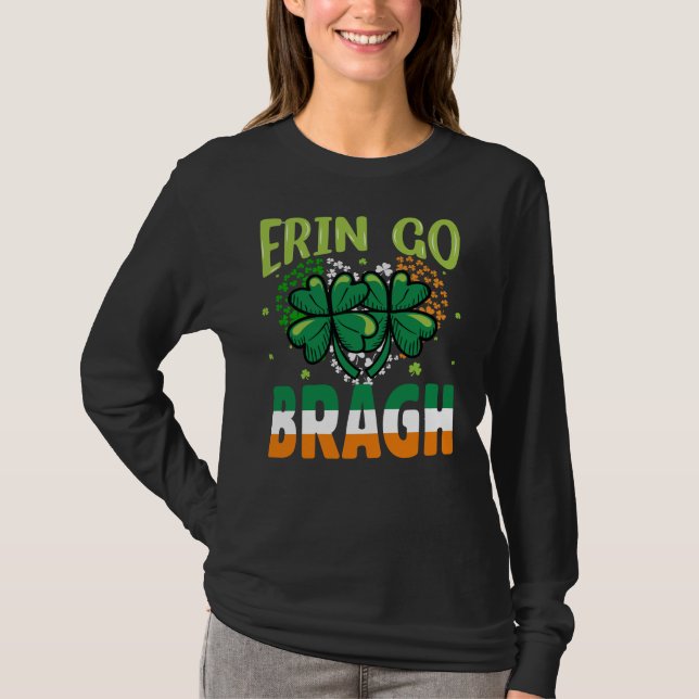 T-shirt -Erin Go Bragh Trèfle St. Patrick Design-60879 (Devant)