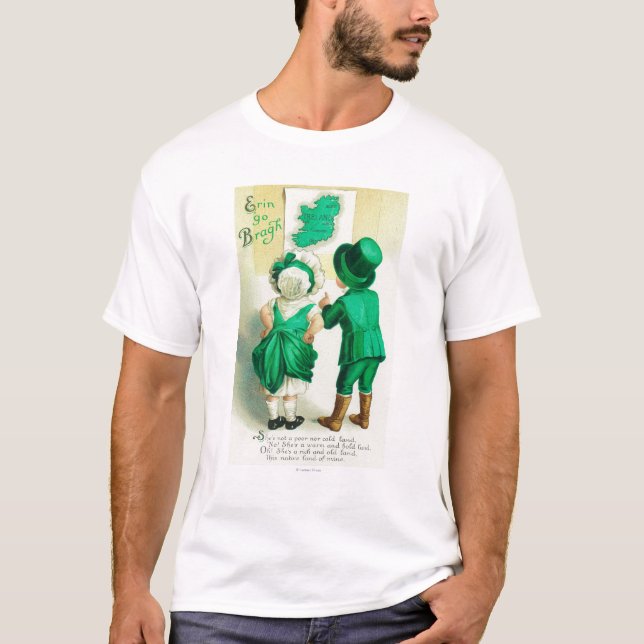 T-shirt Erin vont des couples de Bragh regardant la carte (Devant)