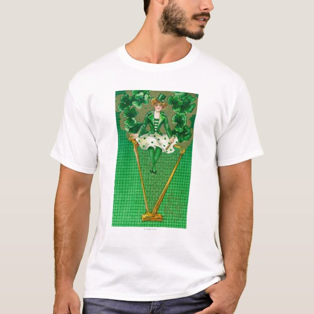 T-shirt Erin vont femme de Bragh sur la scène d'harpe (Devant)