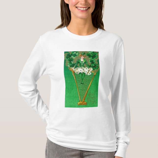 T-shirt Erin vont femme de Bragh sur la scène d'harpe (Devant)