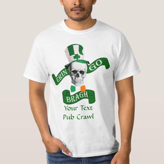 T-shirt Erin vont le jour de St Patrick de bragh (Devant)