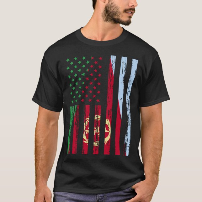 T-shirt Eritrea Flag America US It is in my DNA  for Eritr (Devant)