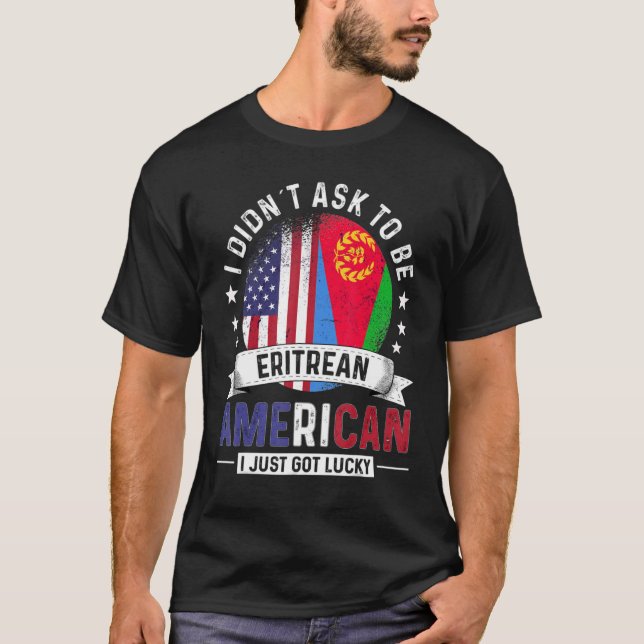 T-shirt Eritrean American Countries Flags Pride Eritrea Fl (Devant)