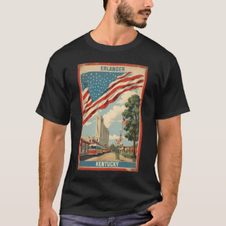 T-shirt Erlanger Kentucky Usa Tourisme Vintage voyage