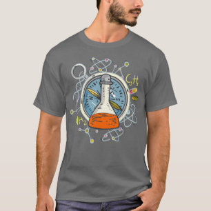 T-shirt Erlenmeyer Flask Test Tube Chimie Science