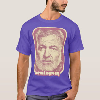 T-shirt Ernest Hemingway Rétro Ventilateur esthétique Cade